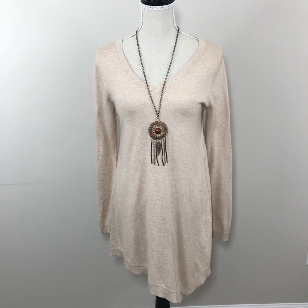 LOGO by LORI Goldstein (QVC) Asymmetrical Hem Sweater XS 1C2
